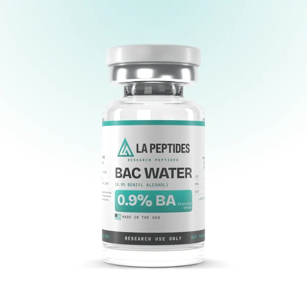 BAC Water with LA Peptides label