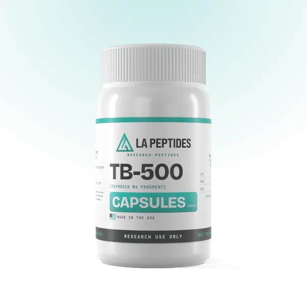 TB-500 Capsules with LA Peptides label